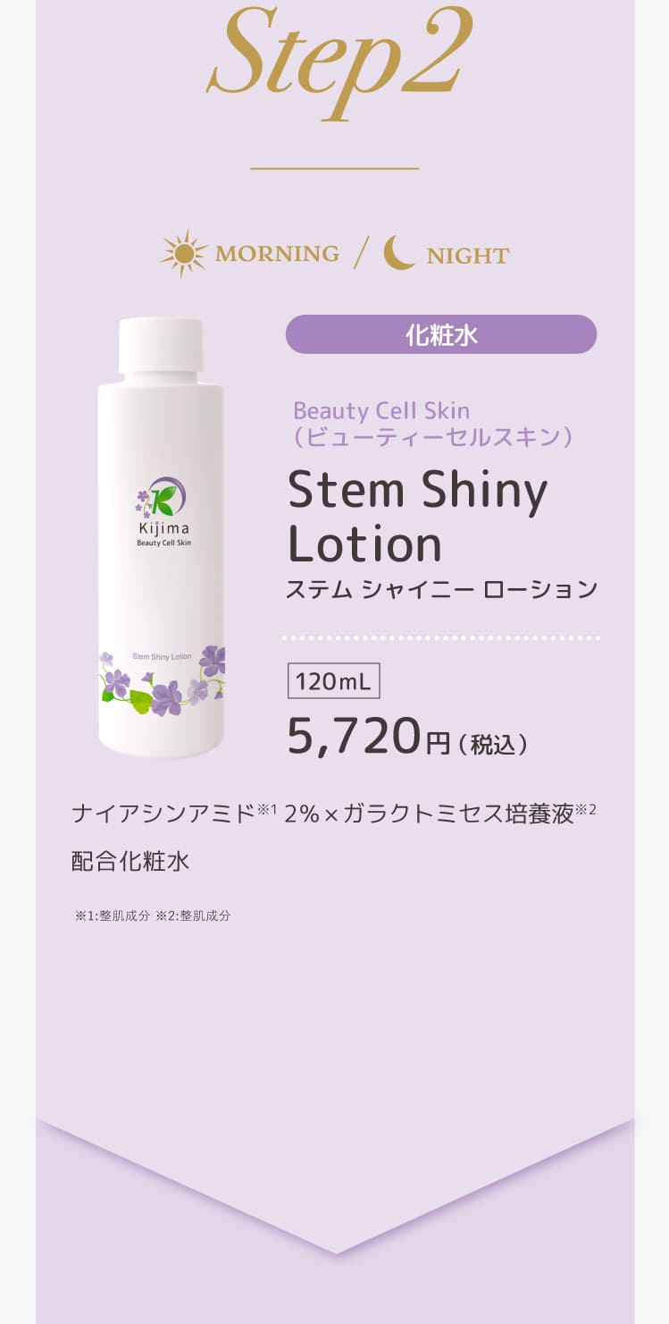 ビューティーセルスキン　ステムシャイニーローション