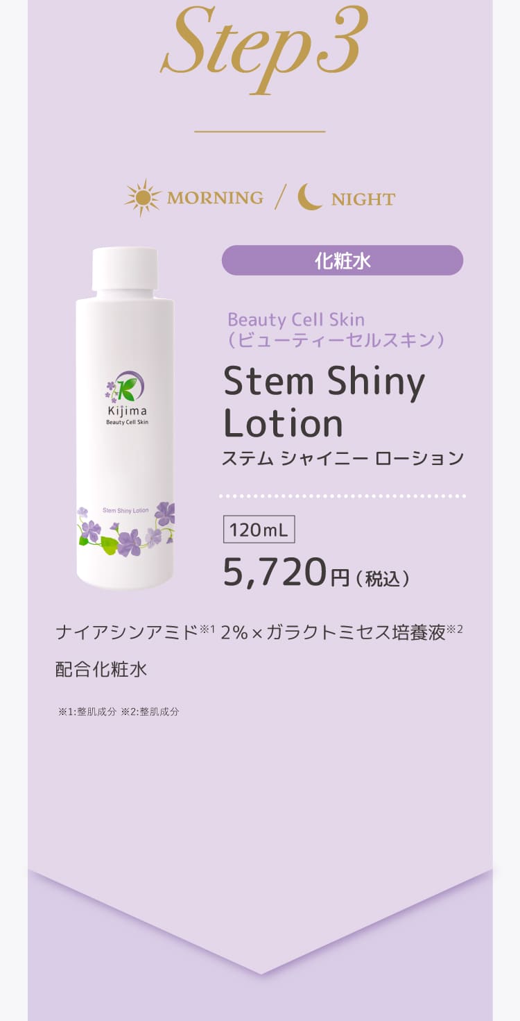ビューティーセルスキン　ステムシャイニーローション